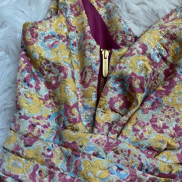 Yellow multi colored zac posen dress - Picture 3 of 6